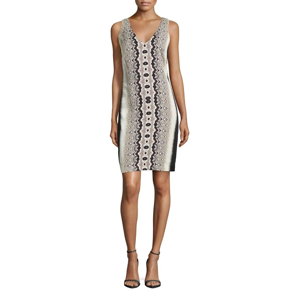 Nicole Miller Artelier Anaconda Sheath Dress Sz 4 Party Date Night Cocktails